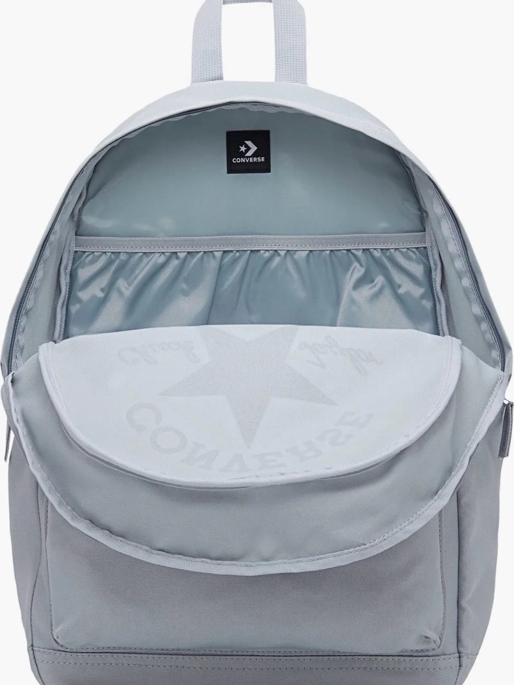 Converse Go 2 Backpack Gray Chuck Taylor All Star Logo School Book bag NWT 18”